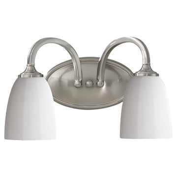 Murray Feiss 2 Bulb Brushed Steel Vanity Strip - C140-VS17402-BS