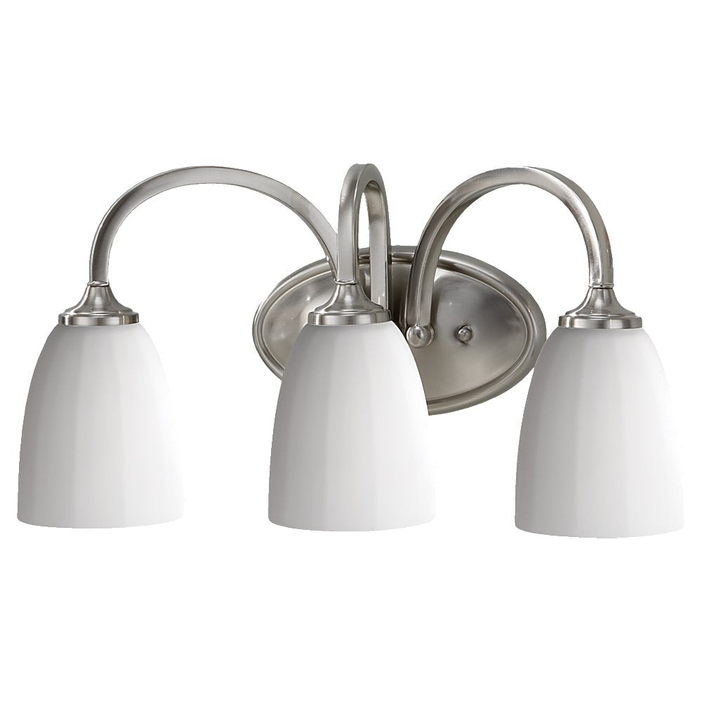 Murray Feiss 3 Bulb Brushed Steel Vanity Strip - C140-VS17403-BS
