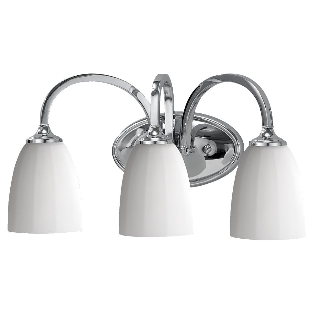 Murray Feiss 3 Bulb Brushed Steel Vanity Strip - C140-VS17403-CH