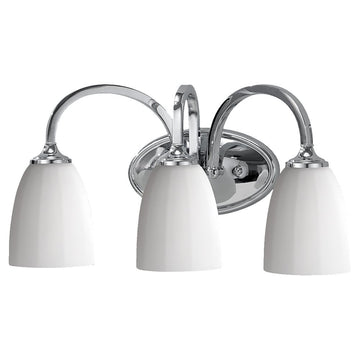 Murray Feiss 3 Bulb Brushed Steel Vanity Strip - C140-VS17403-CH