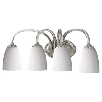 Murray Feiss 4 Bulb Brushed Steel Vanity Strip - C140-VS17404-BS