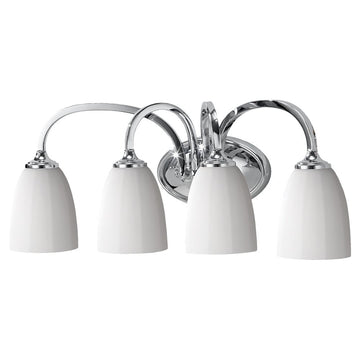 Murray Feiss 4 Bulb Brushed Steel Vanity Strip - C140-VS17404-CH