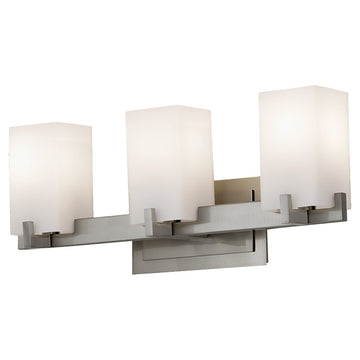 Murray Feiss 3 Bulb Brushed Steel Vanity Strip - C140-VS18403-BS