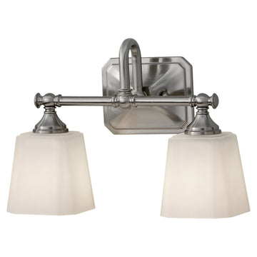 Murray Feiss 2 Bulb Brushed Steel Vanity Strip - C140-VS19702-BS