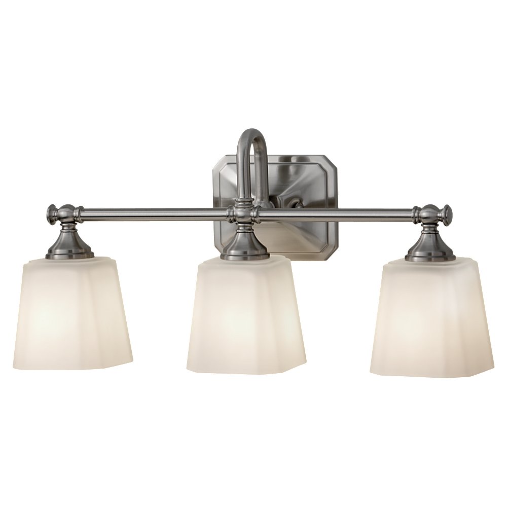 Murray Feiss 3 Bulb Brushed Steel Vanity Strip - C140-VS19703-BS