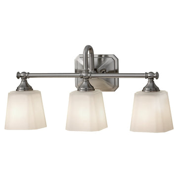 Murray Feiss 3 Bulb Brushed Steel Vanity Strip - C140-VS19703-BS