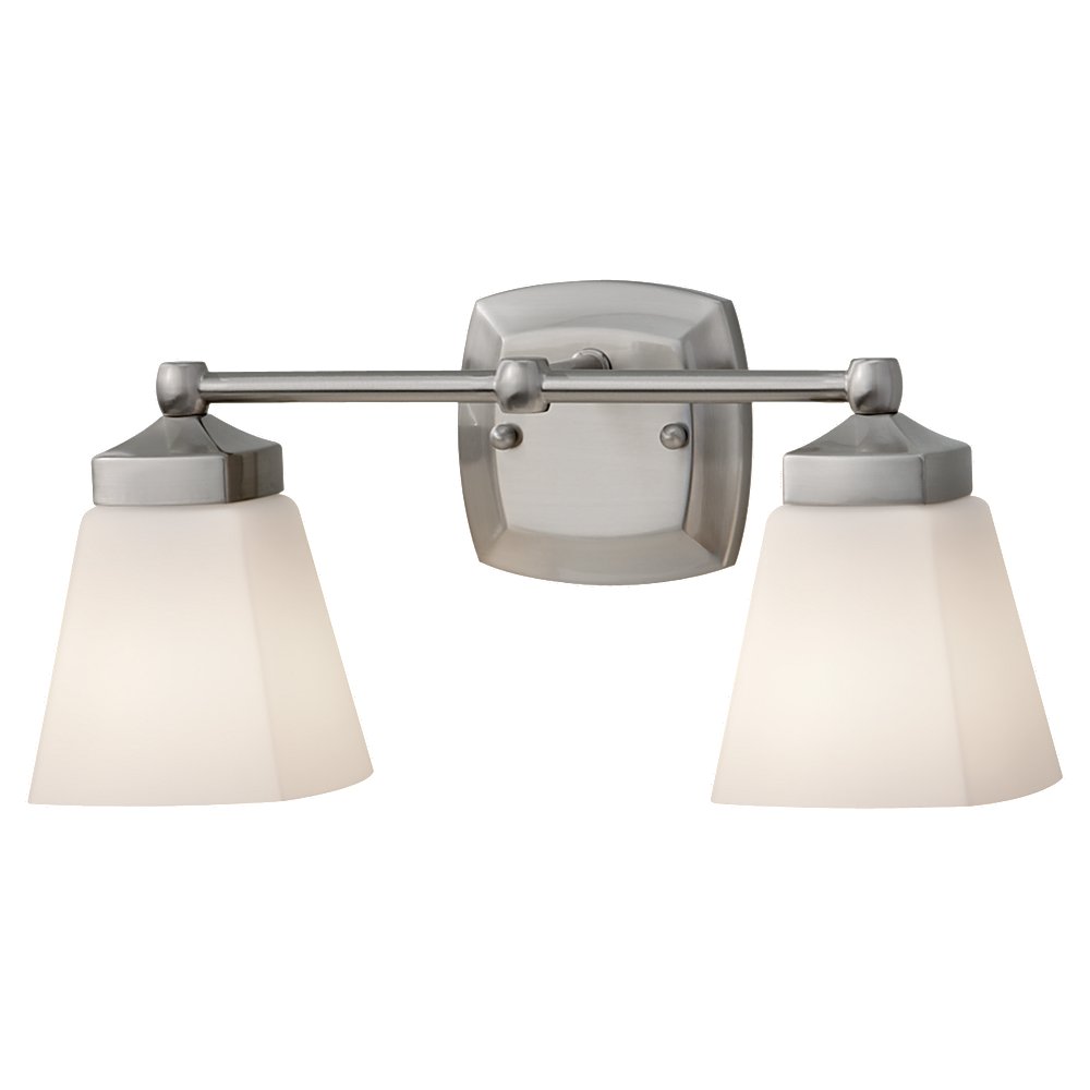Murray Feiss 2 Bulb Brushed Steel Vanity Strip - C140-VS19902-BS