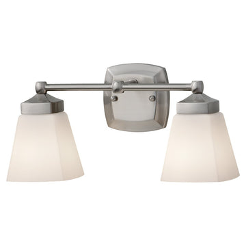Murray Feiss 2 Bulb Brushed Steel Vanity Strip - C140-VS19902-BS
