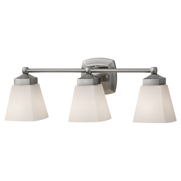 Murray Feiss 3 Bulb Brushed Steel Vanity Strip - C140-VS19903-BS