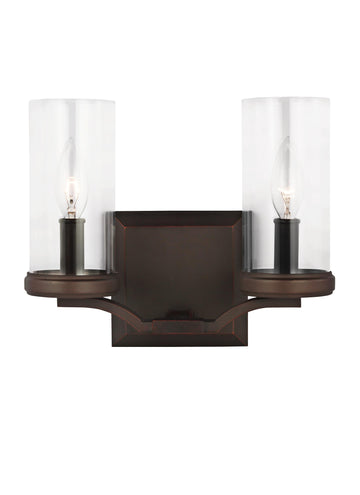 Murray Feiss 2 - Light Vanity Dark Antique Copper / Antique Copper - C140-VS23202DAC/AC
