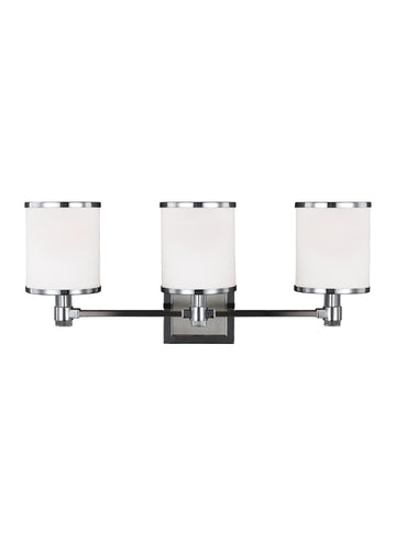 Murray Feiss 3 - Light Vanity Satin Nickel / Chrome - C140-VS23303SN/CH