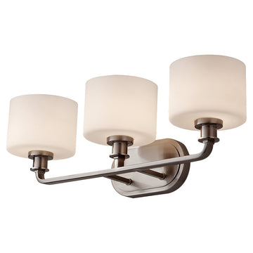 Murray Feiss 3 Bulb Brushed Steel Vanity Strip - C140-VS29003-BS