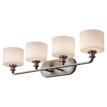 Murray Feiss 4 Bulb Brushed Steel Vanity Strip - C140-VS29004-BS
