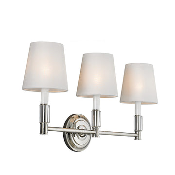 Murray Feiss 3 Bulb Polished Nickel Vanity Strip - C140-VS43003-PN