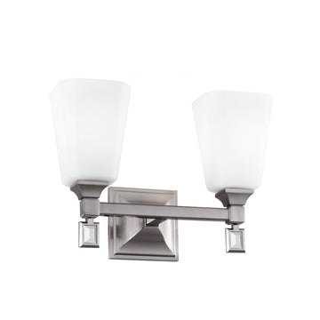 Murray Feiss 2 Bulb Brushed Steel Vanity Strip - C140-VS47002-BS