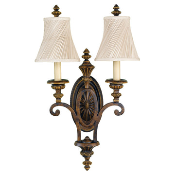 Murray Feiss 2 Bulb Walnut Wall - C140-WB1289WAL