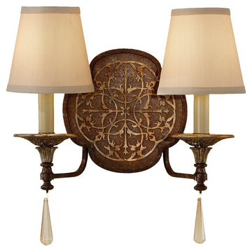 Murray Feiss 2 Bulb British Bronze / Oxidized Bronze Wall Bracket - C140-WB1530BRB/OBZ