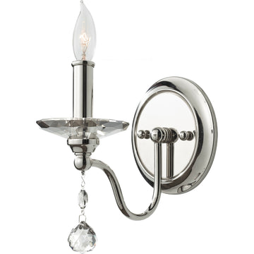Murray Feiss 1 Bulb Polished Nickel Wall Bracket - C140-WB1606PN