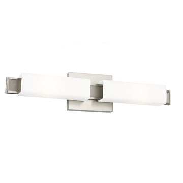 Murray Feiss 2 Bulb Brushed Steel Wall Bracket - C140-WB1732BS