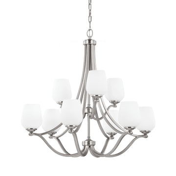 Murray Feiss 9 - Light Chandelier - C140-F2961/6+3SN