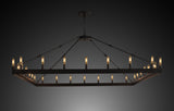 Wrought Iron Vintage Barn Metal Castile One Tier Square Chandelier Chandeliers Industrial Loft Rustic Lighting W 63" H 41" - A113-B48/3428/52