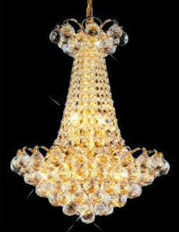 C121-GOLD/2001/1623 Godiva CollectionEmpire Style CHANDELIER Chandeliers, Crystal Chandelier, Crystal Chandeliers, Lighting