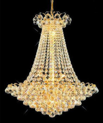C121-GOLD/2001/2736 Godiva CollectionEmpire Style CHANDELIER Chandeliers, Crystal Chandelier, Crystal Chandeliers, Lighting