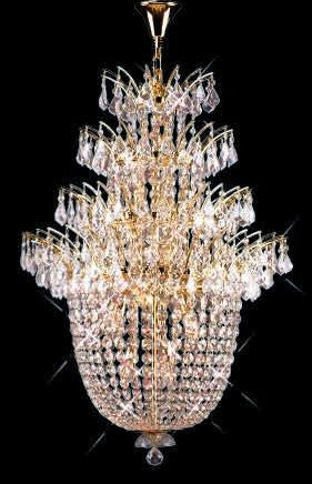 C121-GOLD/5800/2738 Flora CollectionEmpire Style CHANDELIER Chandeliers, Crystal Chandelier, Crystal Chandeliers, Lighting