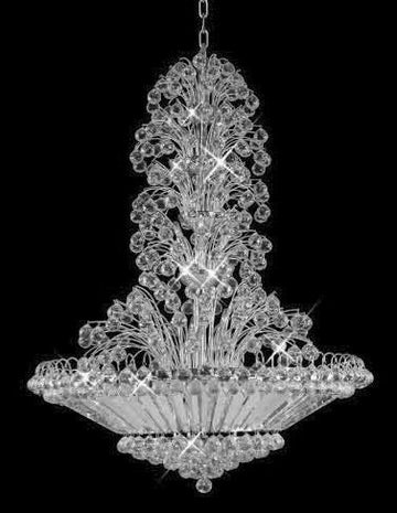 C121-SILVER/2908/3648 Sirius CollectionEmpire Style CHANDELIER Chandeliers, Crystal Chandelier, Crystal Chandeliers, Lighting