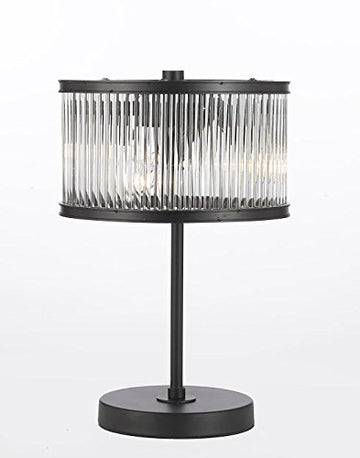 Crystal Rod Iron Table Lamp 1920s Essex Contemporary Modern, Desk Lamp, Bedside, Living Room, For Bedroom, Buffet - J10-GM-FC00101F