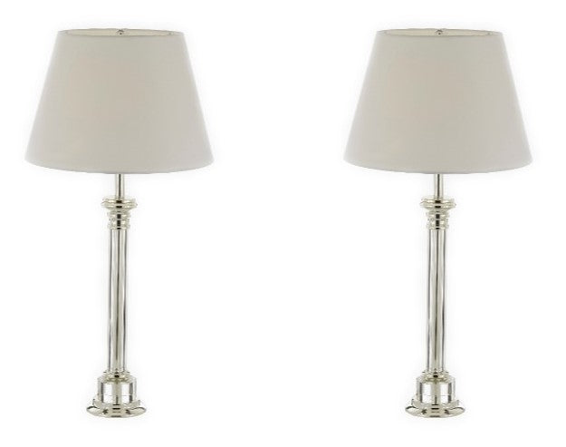 Set of 2 - Crystal Column Table Lamp Bedside Lamp Desk Lamp - J10-SP-102-SET OF 2