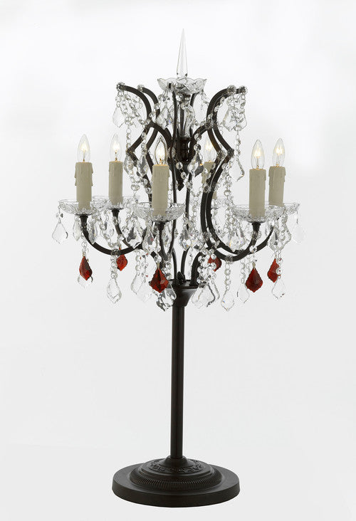 Baroque Crystal 6 Light Table Lamp - J10-SP-104/B98