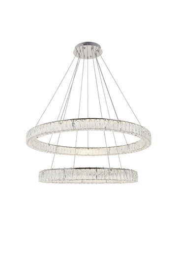 Monroe Integrated LED chip light Chrome Chandelier Clear Royal Cut Crystal - ZC121-3503D42C