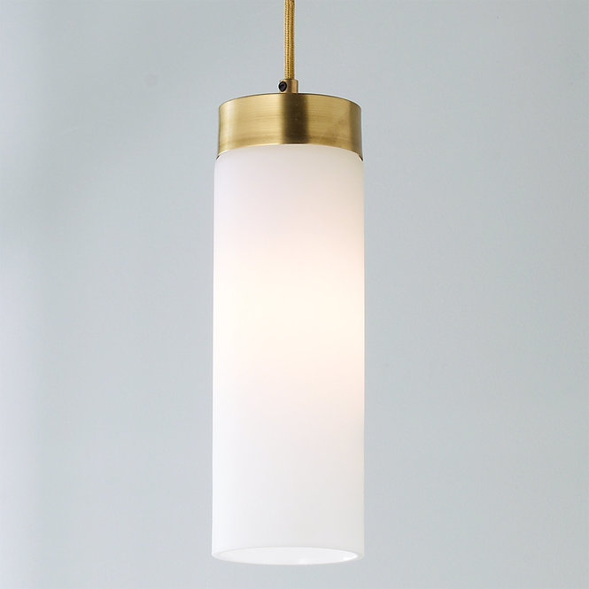 Brass Band Cylinder Pendant - F100-328