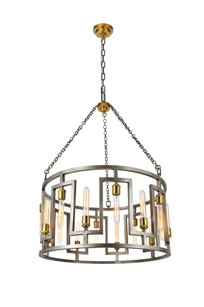 ZC121-1544D32VN - Urban Classic: Fontana 16 light in 
Vintage Nickel chandelier