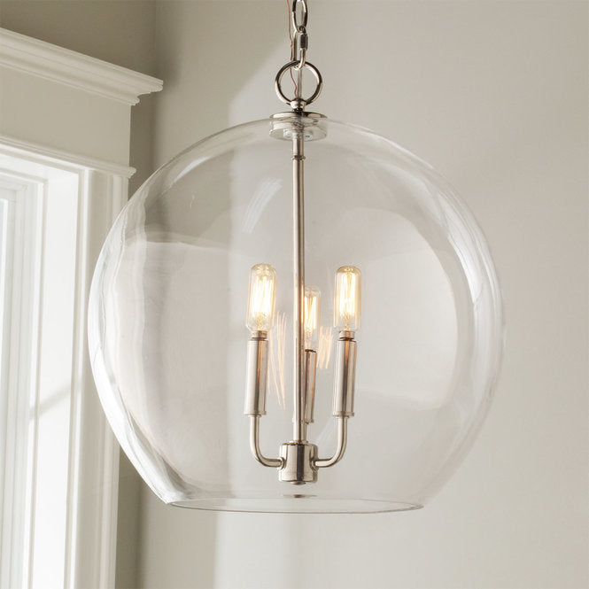 Clear Glass Sphere Chandelier - F100-123