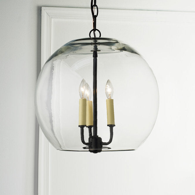 Clear Glass Sphere Chandelier - F100-124