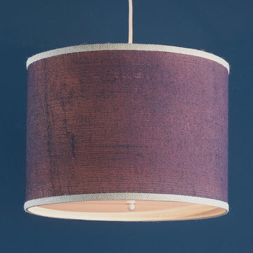 Colorful Burlap Drum Pendant - F100-435