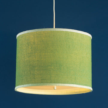 Colorful Burlap Drum Pendant - F100-434