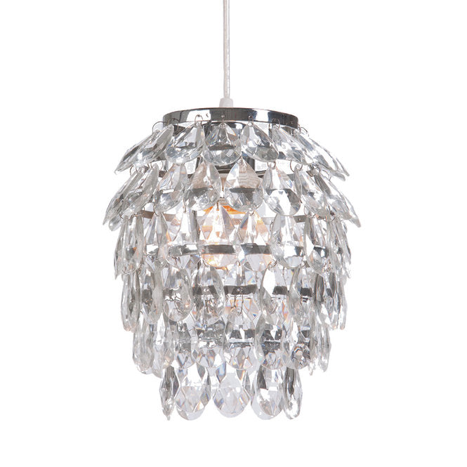 Crystal Curtain Mini Pendant Light Small - F100-457