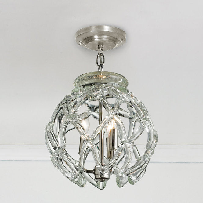 Crystal Web Globe Pendant Light - F100-449