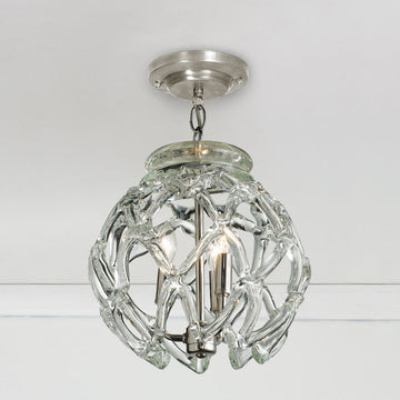 Crystal Web Globe Pendant Light - F100-449