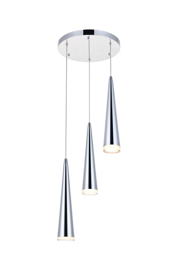 ZC121-5201D12C - Regency Lighting: Fantasia 3 light Chrome LED Pendant