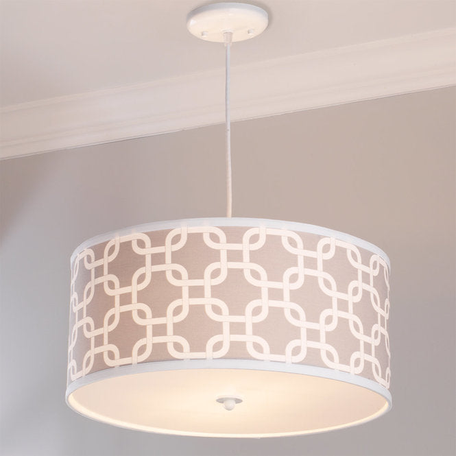 Geometric Fretwork Shade Pendant Light Large - F100-604