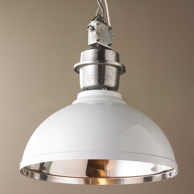 Industrial Enameled Shade Warehouse Pendant Large - F100-300
