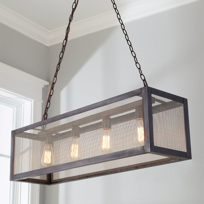 Industrial Mesh Island Chandelier - F100-354