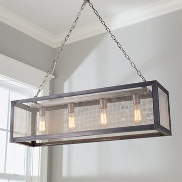 Industrial Mesh Island Chandelier - F100-355