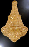 French Empire Crystal Chandelier Lighting W/Swarovski Crystal! 7.5FT Tall! - Perfect for an ENTRYWAY OR Foyer - A500-C9/CG/448/48SW