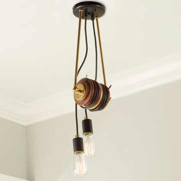 Library Double Pulley Pendant - F100-592