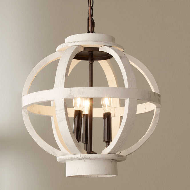 Mini Wood Globe Lantern - F100-162